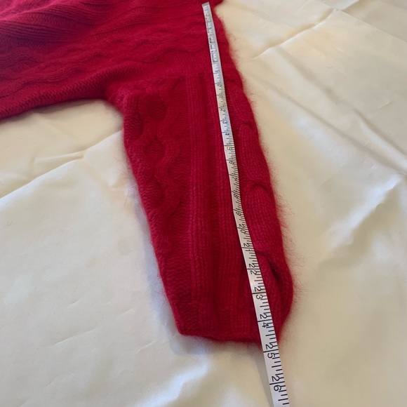 Express Tricot XS/S Red Sweater angora and lambswool - Picture 8 of 11